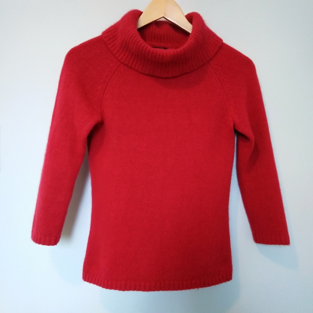 PETITE women's turtle neck long sleeve sweater